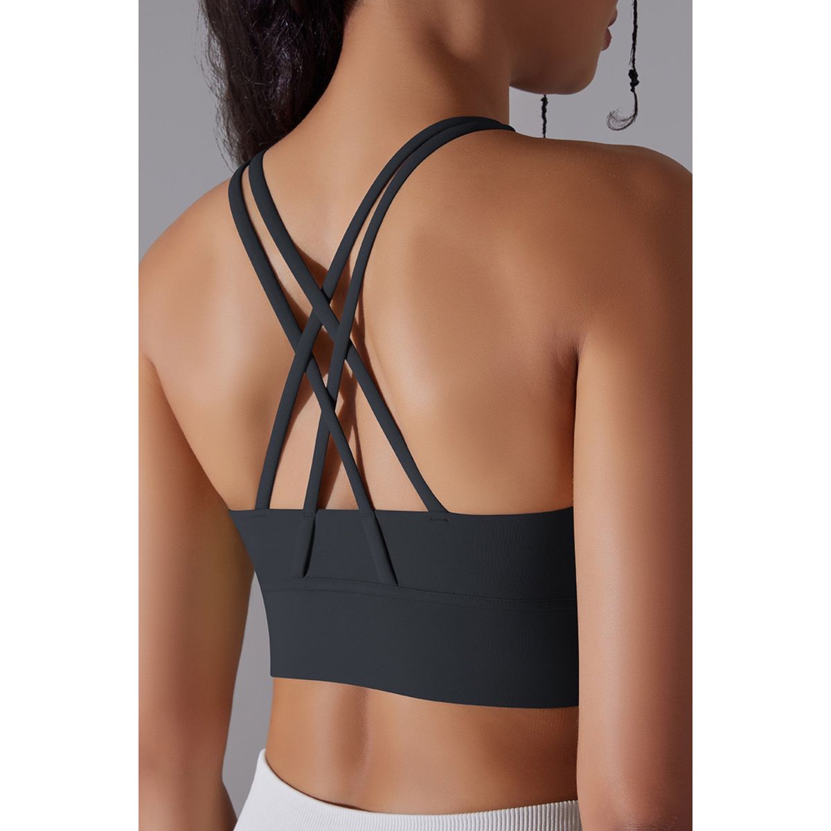 Cross back sports-bh Black - Medium / Black