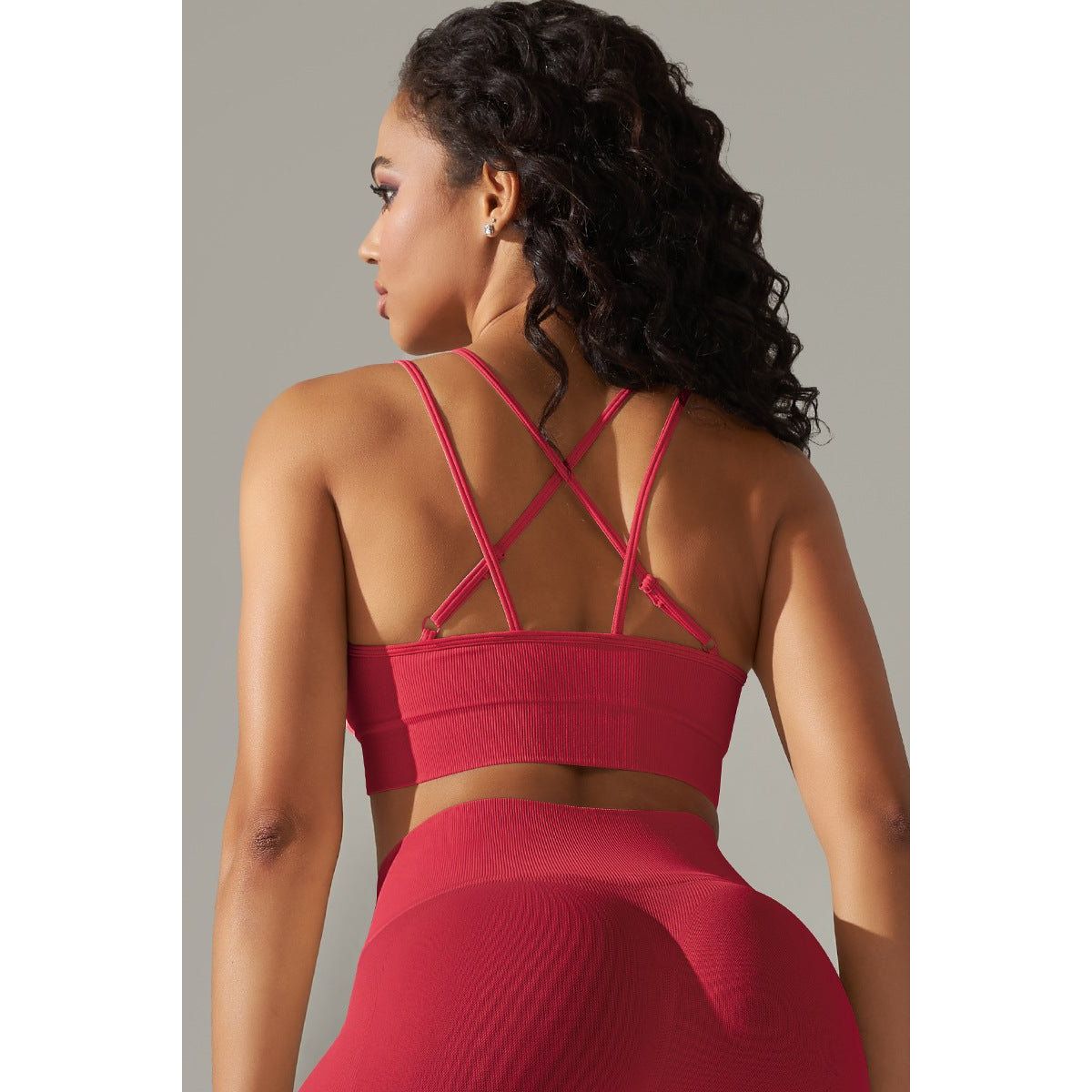 Ultrafit cross back sports-bh Red - Medium / Red