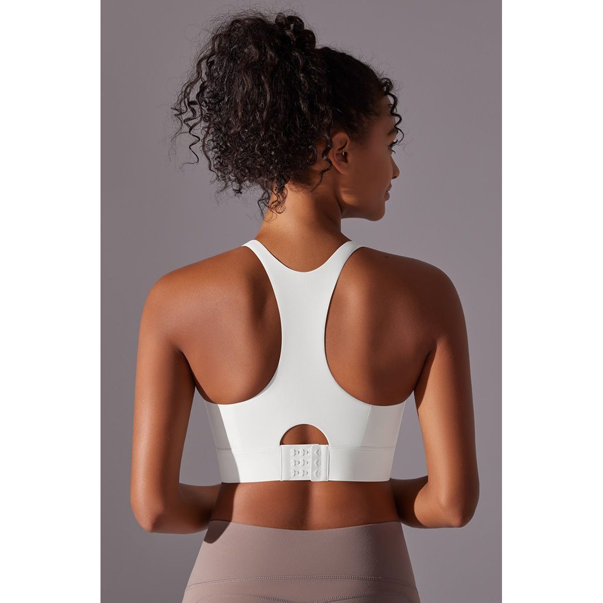 FlexFit Racerback Sports-Bh White - Small / White