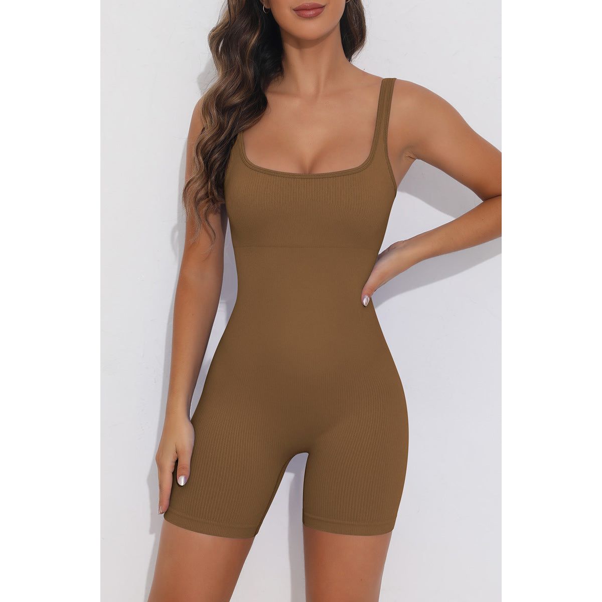 Jumpsuit racerback Brown - Large / Brown