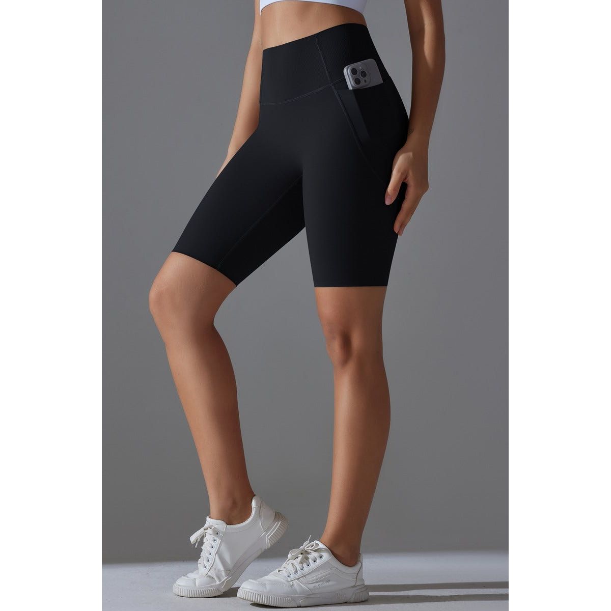 LEA Biker shorts med lommer 2 Black - Small / Black