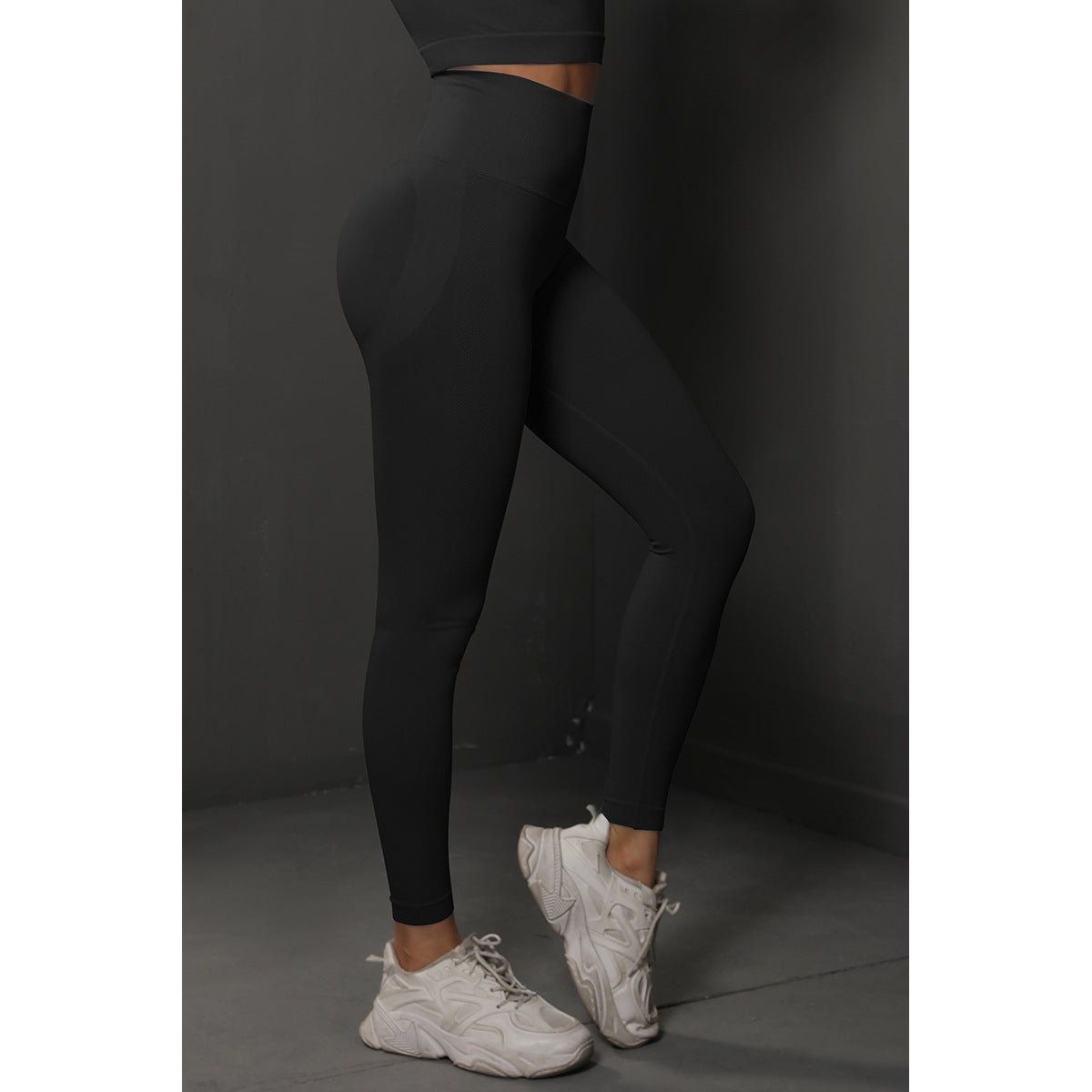 BodyCurve Scrunch Leggings Black - Medium / Black