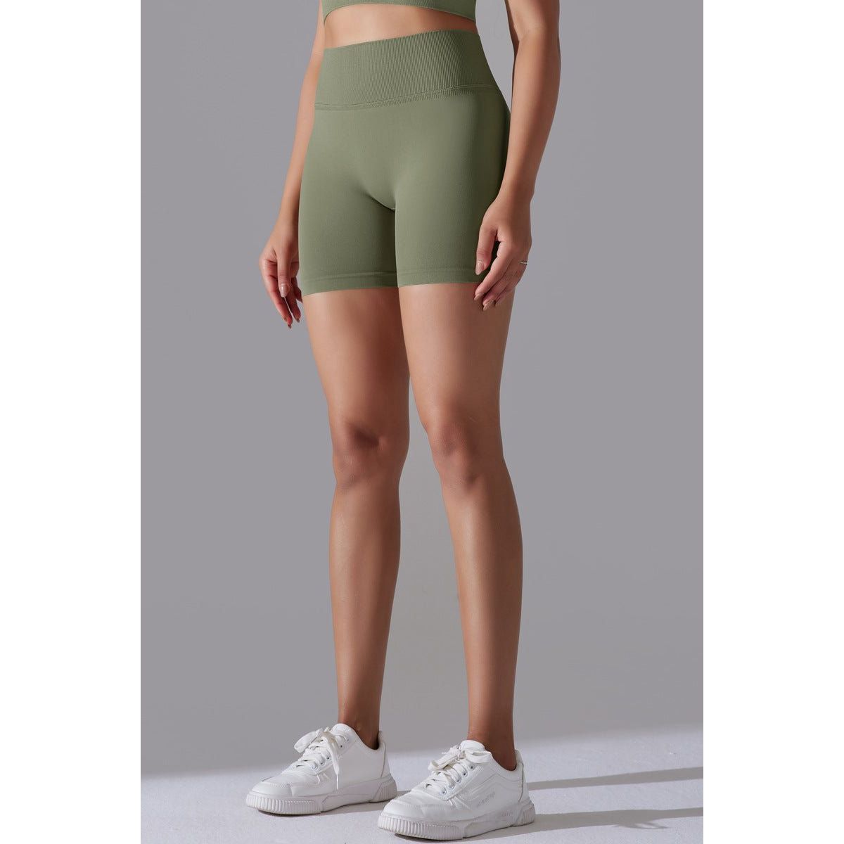 EnduranceFlex scrunch shorts OliveGreen - Small / OliveGreen