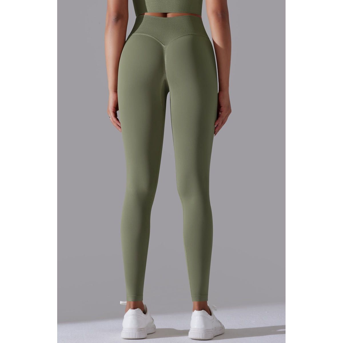 EnduranceFlex scrunch leggings OliveGreen - Small (S) / OliveGreen