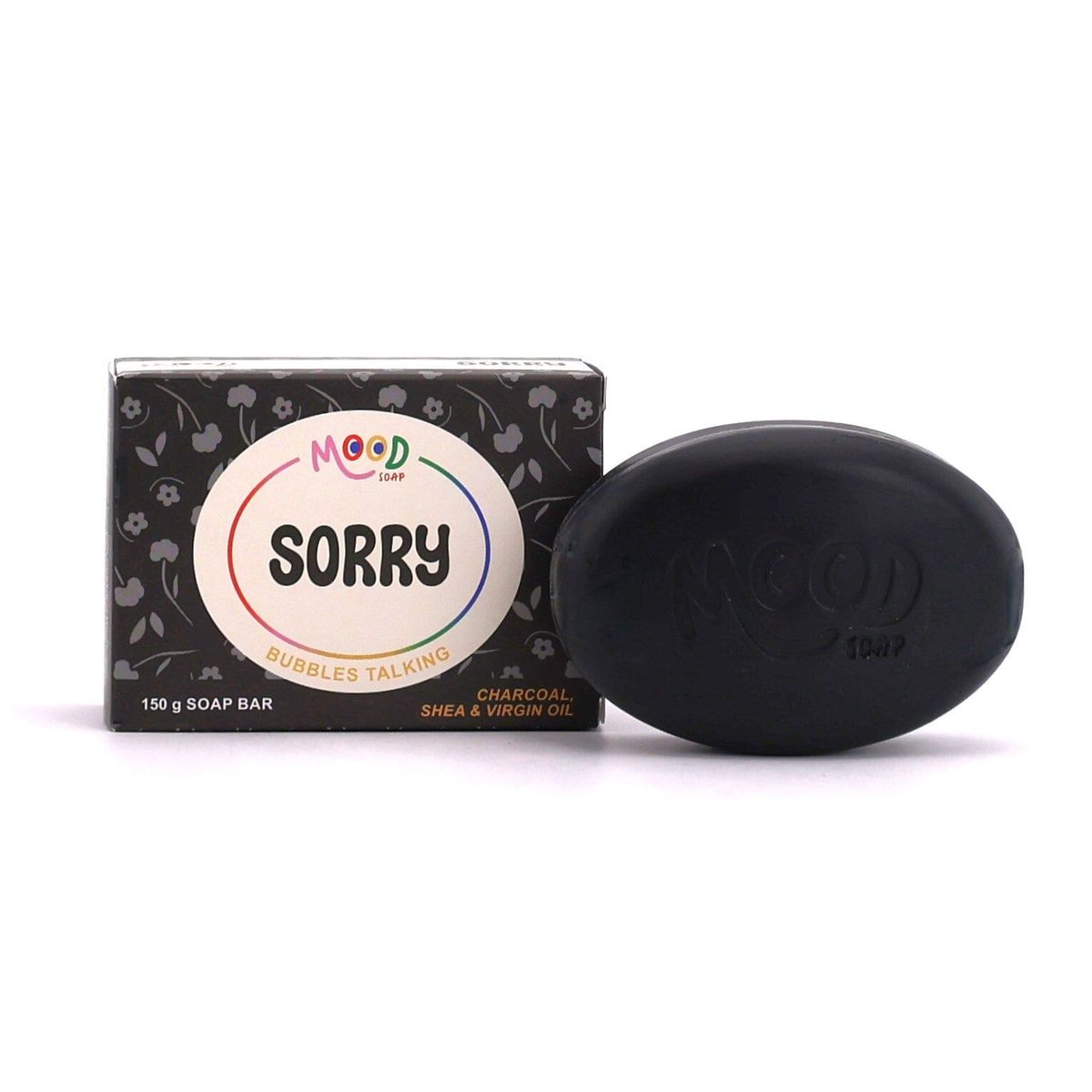 MoodSoap - Sæbe - SORRY - Kul, Shea & Virgin Olie, 150g