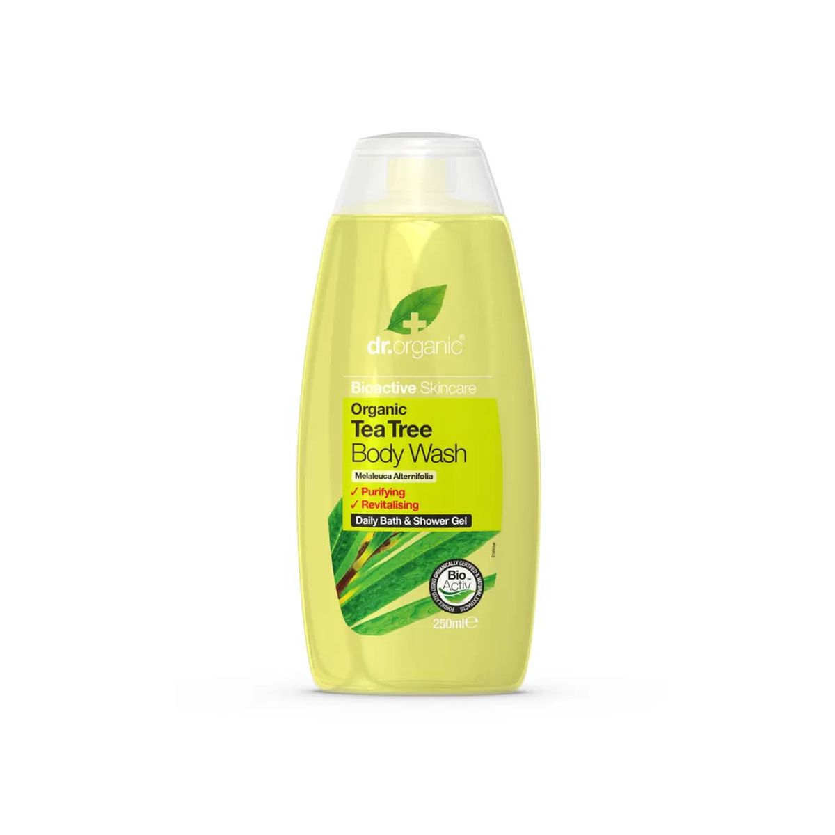 Dr. Organic-Økologisk Body Wash Med Tea Tree - 250 Ml