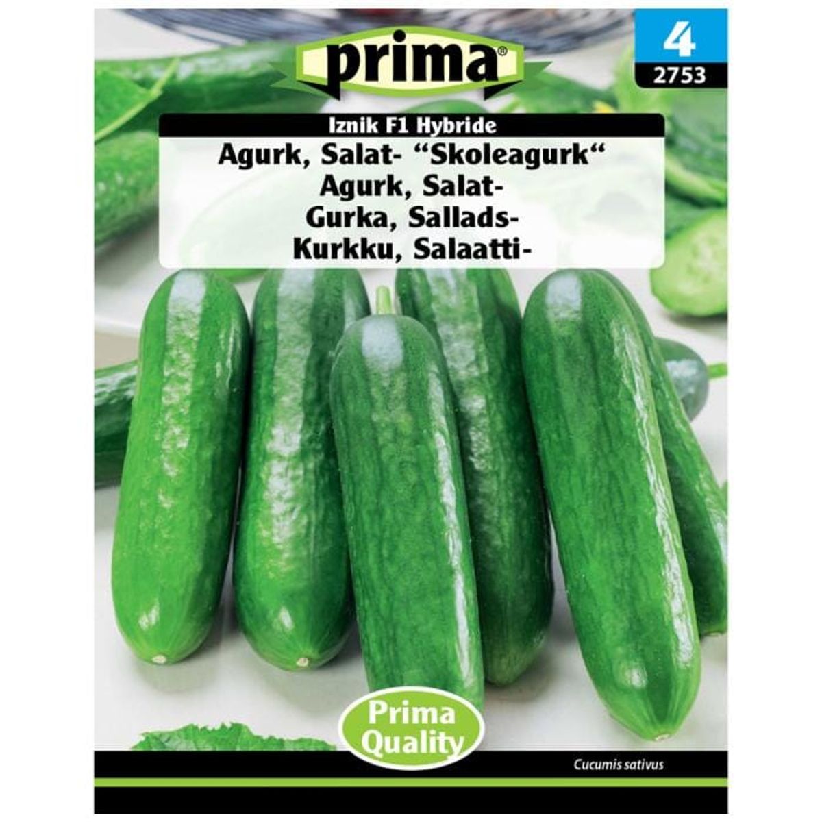 Prima - ® Frø - Agurk, Salat- Skoleagurk