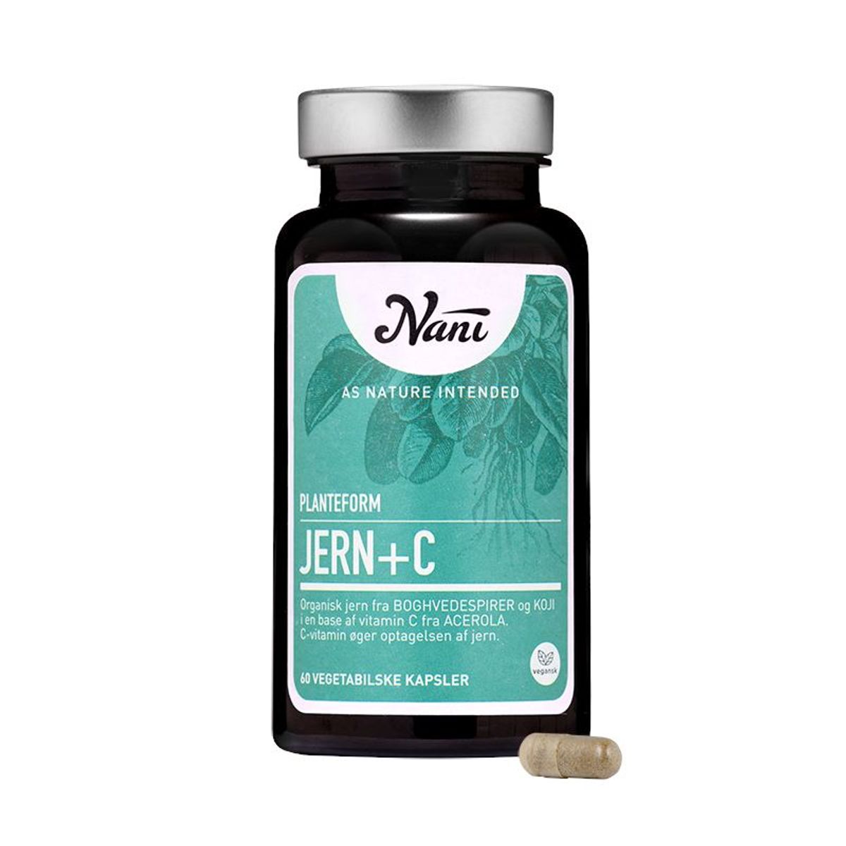 Nani - Jern + C, Organisk Planteform, 60 Stk