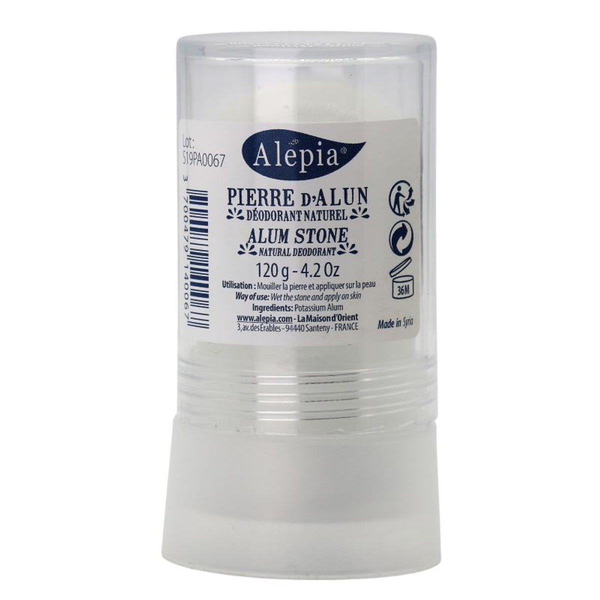 Alépia - Alum Stone StickDeodorant120g