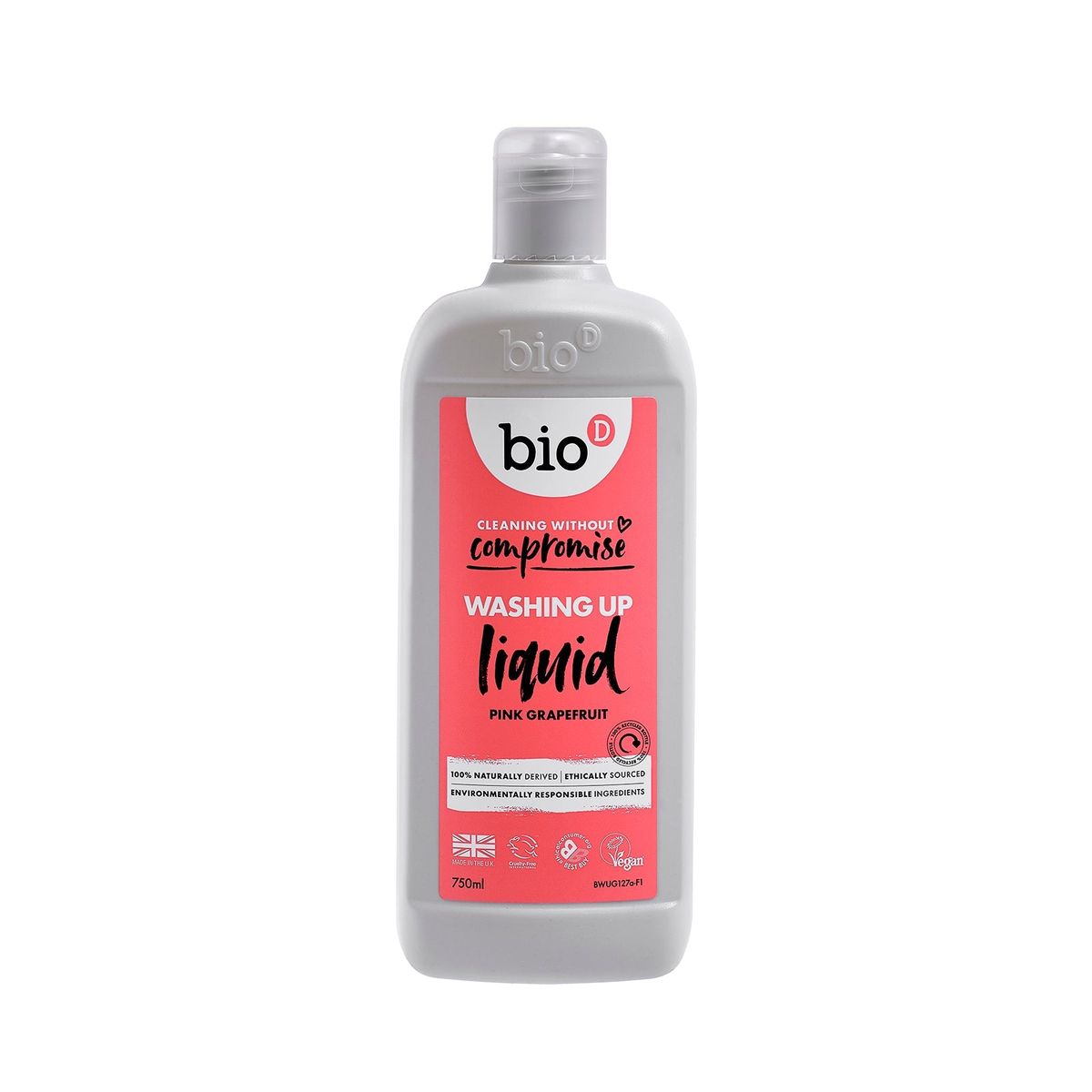 Bio-D-Flydende Opvaskemiddel - Grapefrugt - 750 Ml.