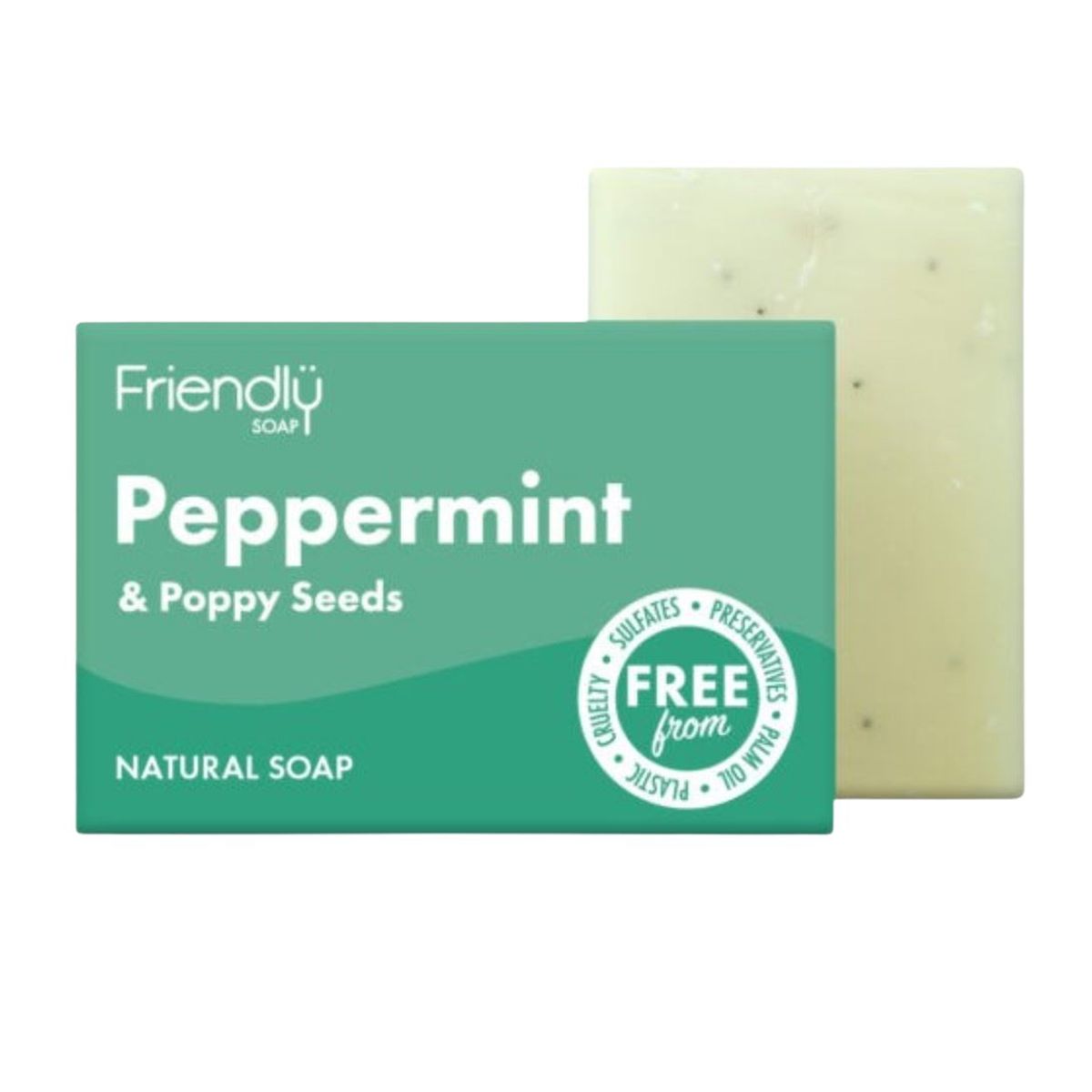 Friendly Soap - Friendly Sæbebar - Pebermynte & Birkes - 95 Gram