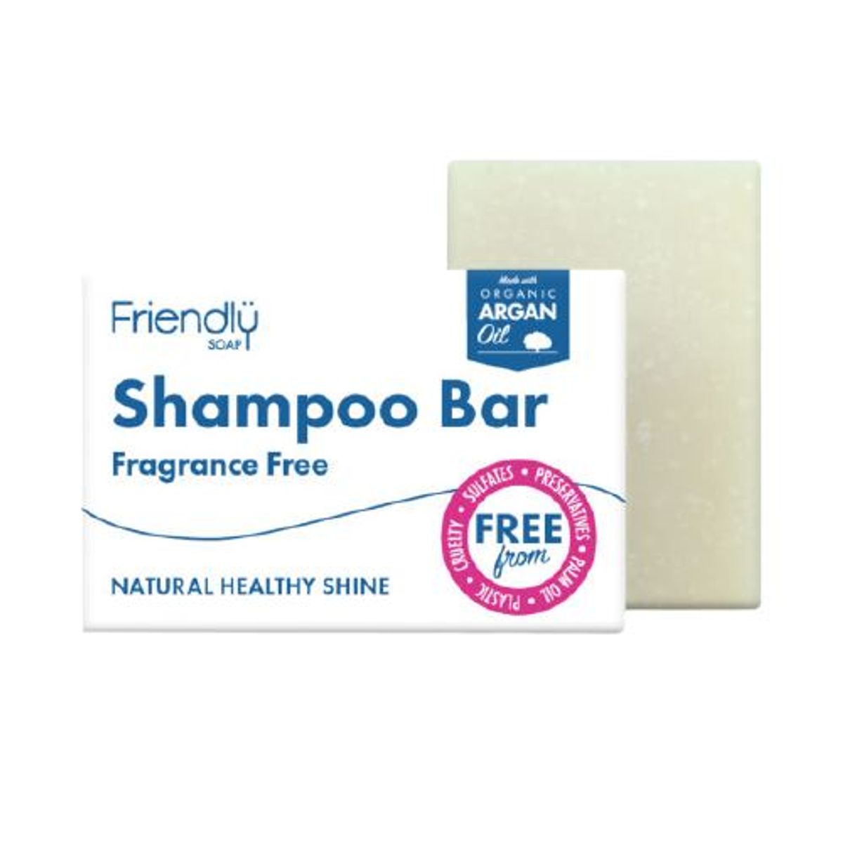 Friendly Soap - Friendly Shampoobar - Uden Duft - 95 Gram