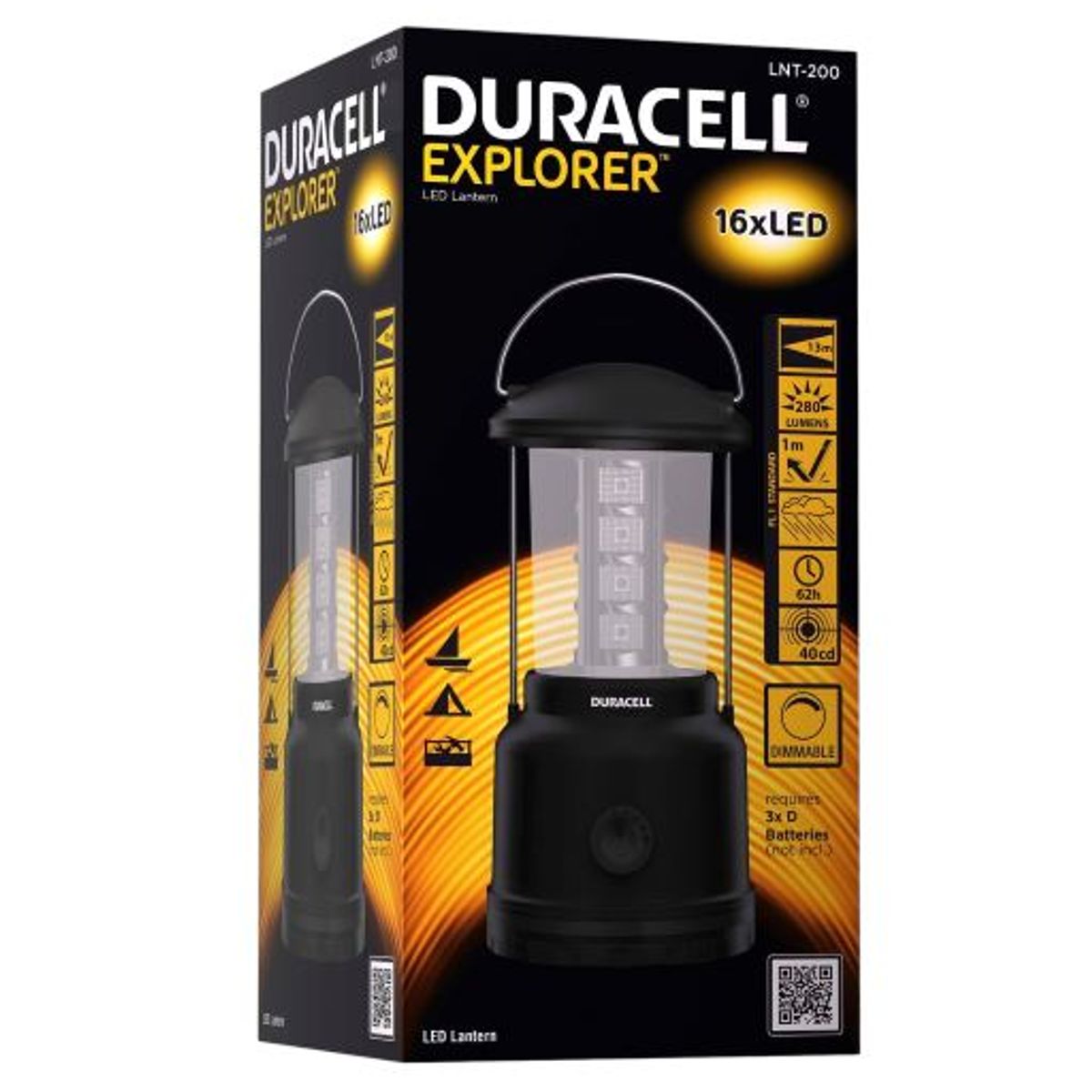 Duracell - Explorer - LED Lanterne 280Lm - Dæmpbar