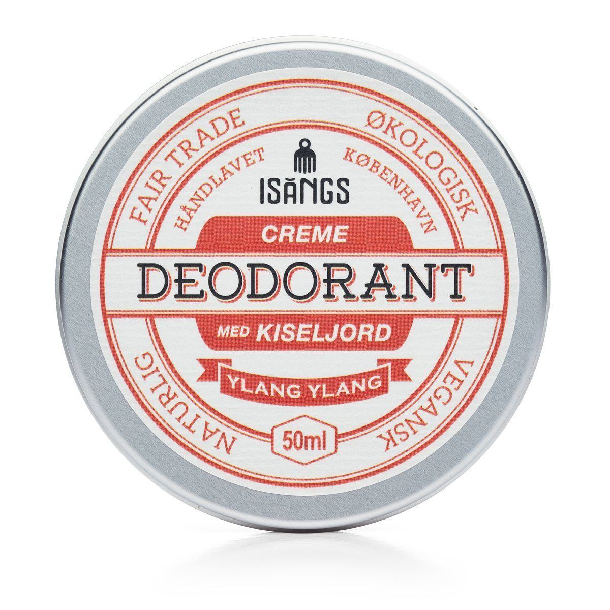 Isangs - Creme Deodorant Med Kiseljord - Ylang Ylang 50 Ml