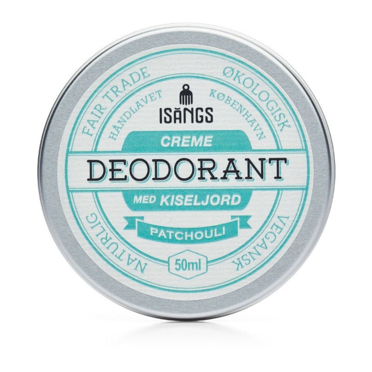 Isangs - Creme Deodorant Med Kiseljord - Patchouli 50 Ml