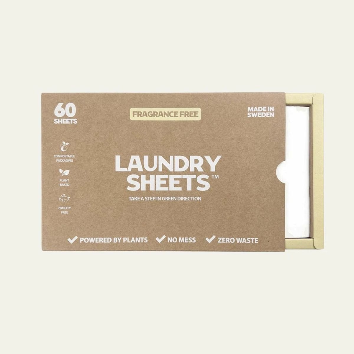 Laundry Sheets-VASKEMIDDEL I STRIPS (60 VASKE) - UDEN DUFT