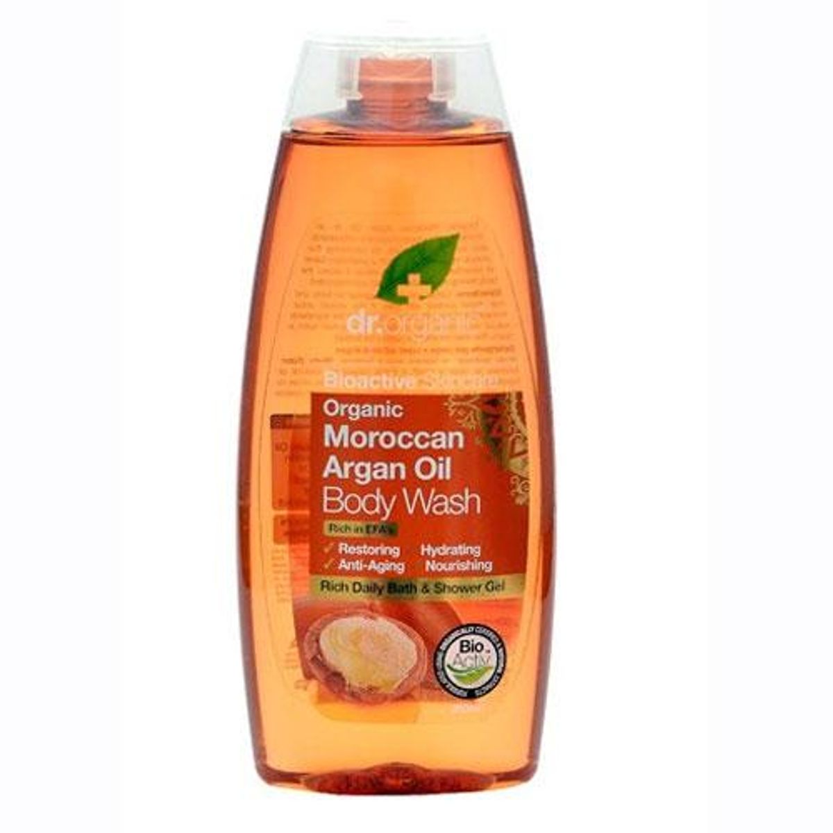 Dr. Organic-Økologisk Body Wash Med Argan Oil - 250 Ml