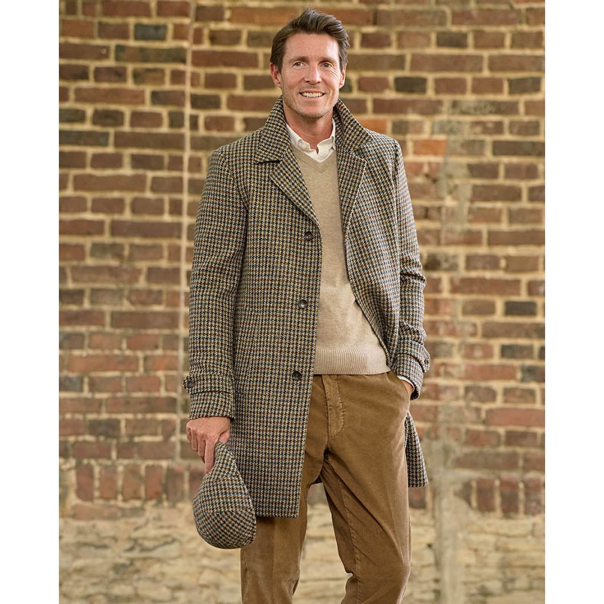 Billy herrefrakke Harris Tweed, houndstooth mønster - 52 (L)