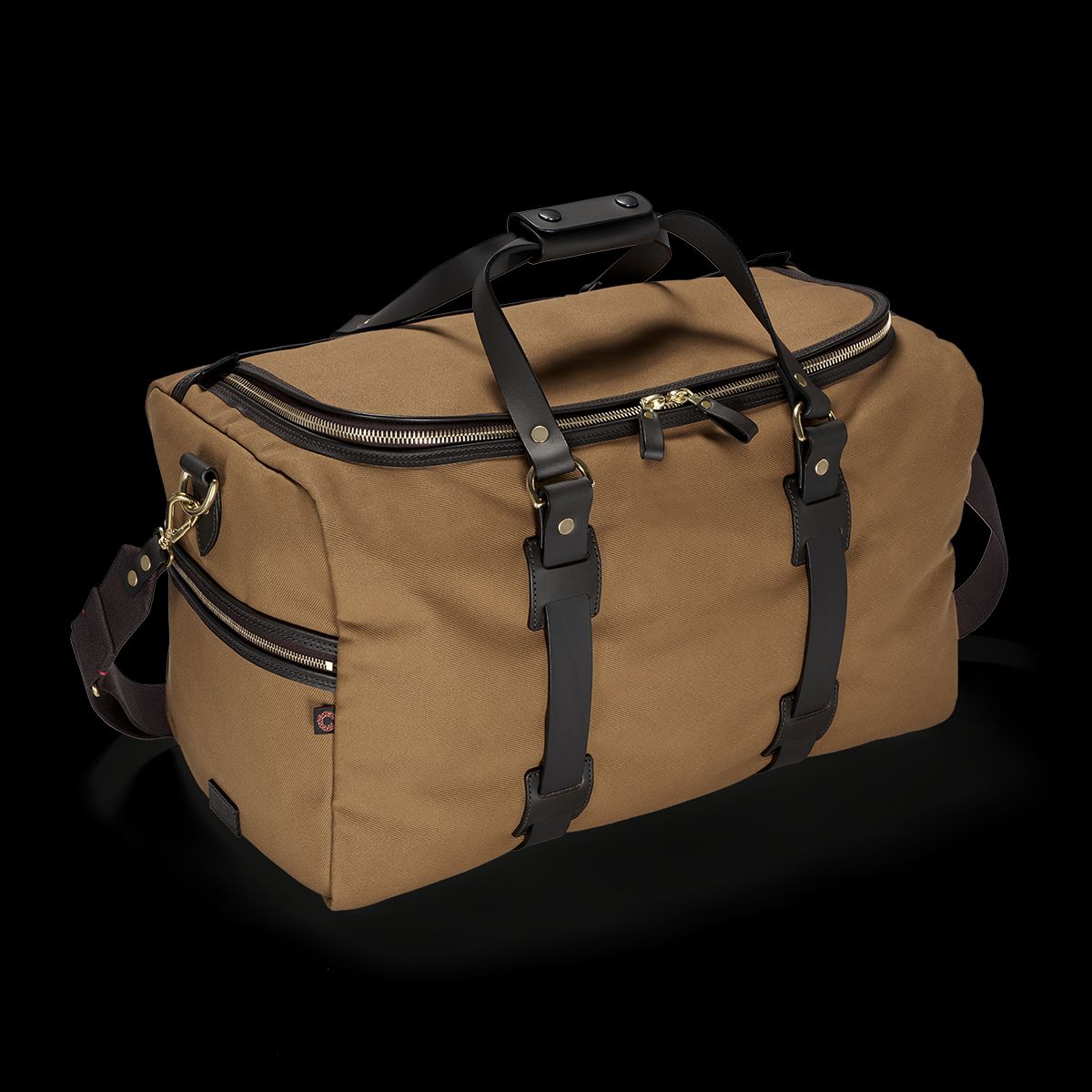 CROOTS British Twill Cargo Holdall, tan mellembrun