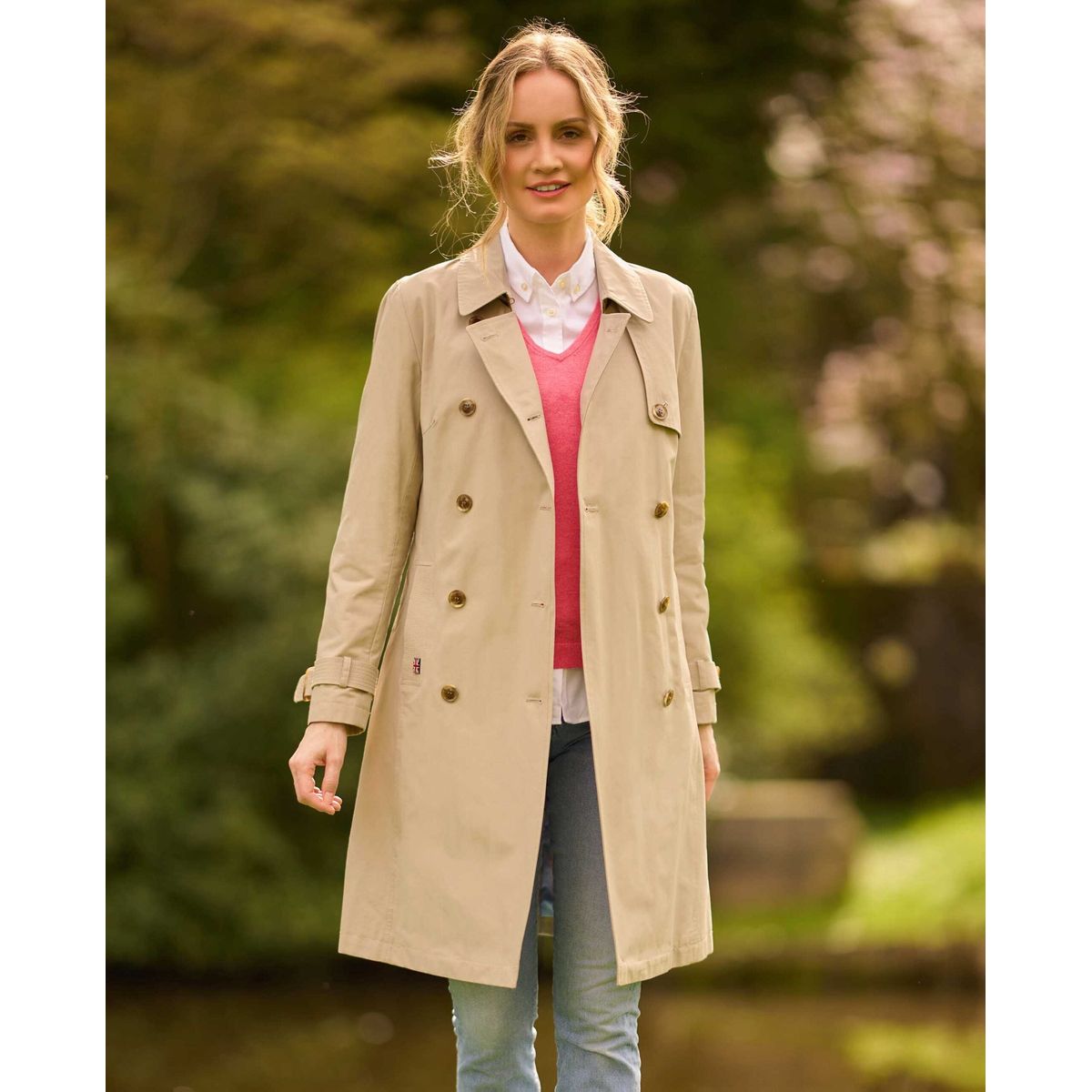 Darby ladies trench coat, beige - 42