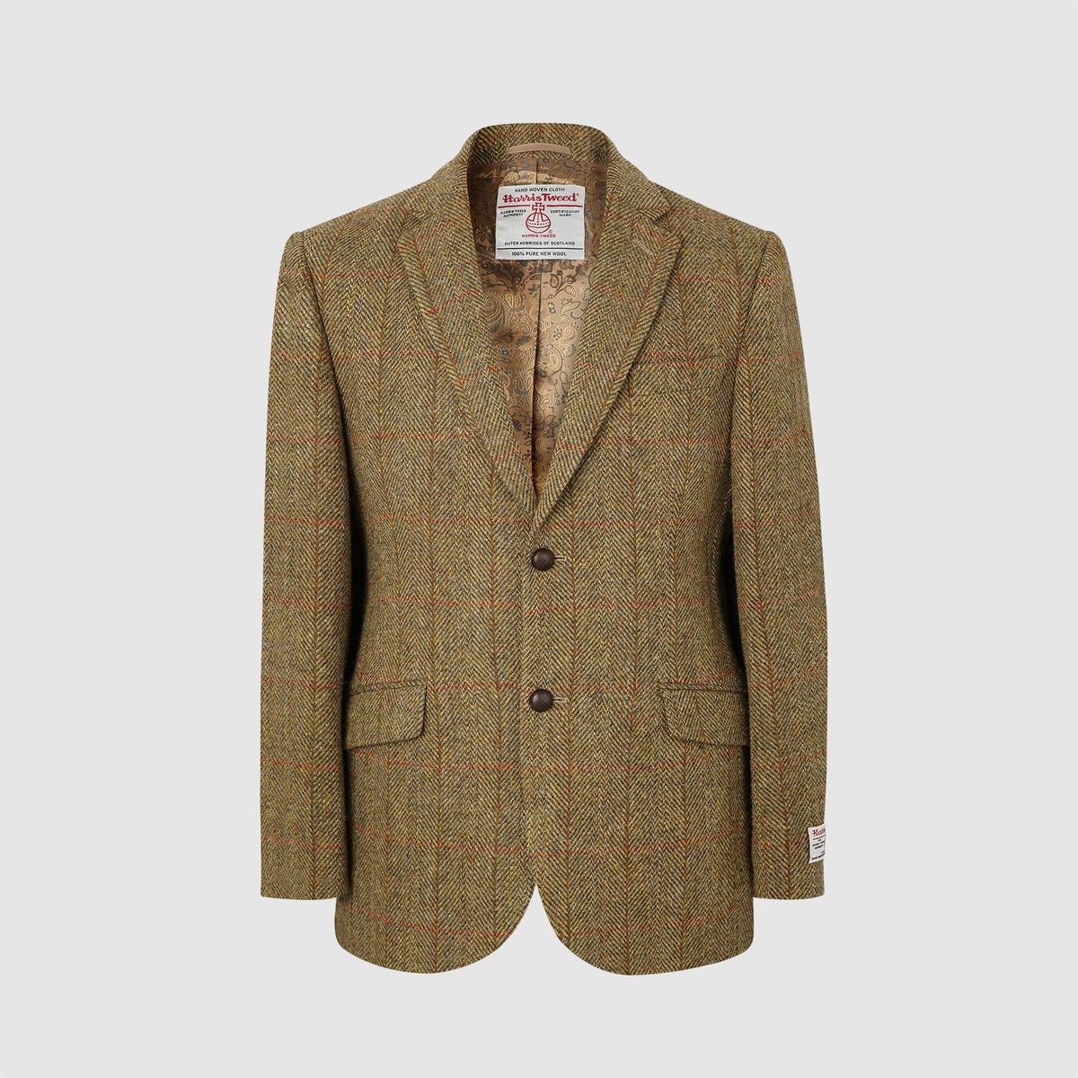 Patrick blazer, mustard herringbone, Harris Tweed - 46 UK