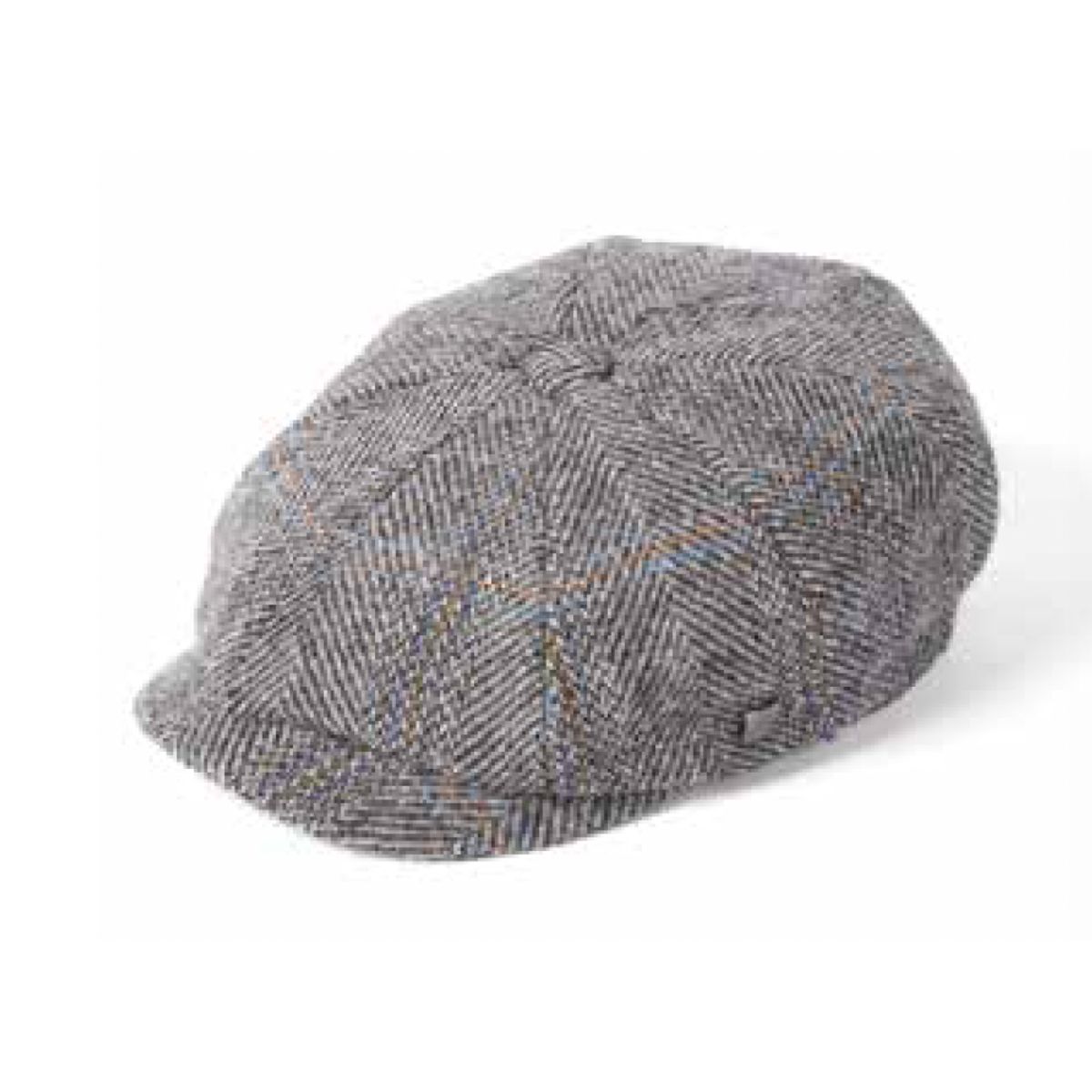 Carloway Harris Tweed Bakerboy Hat - lys grå - 60 cm