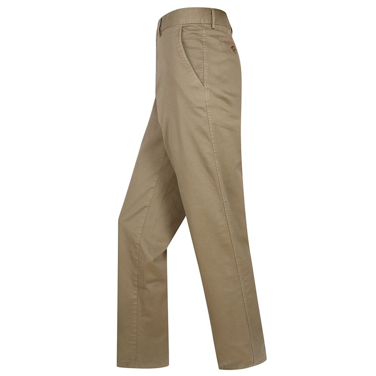 Chino buks, sandfarvet m. stretch - 30L