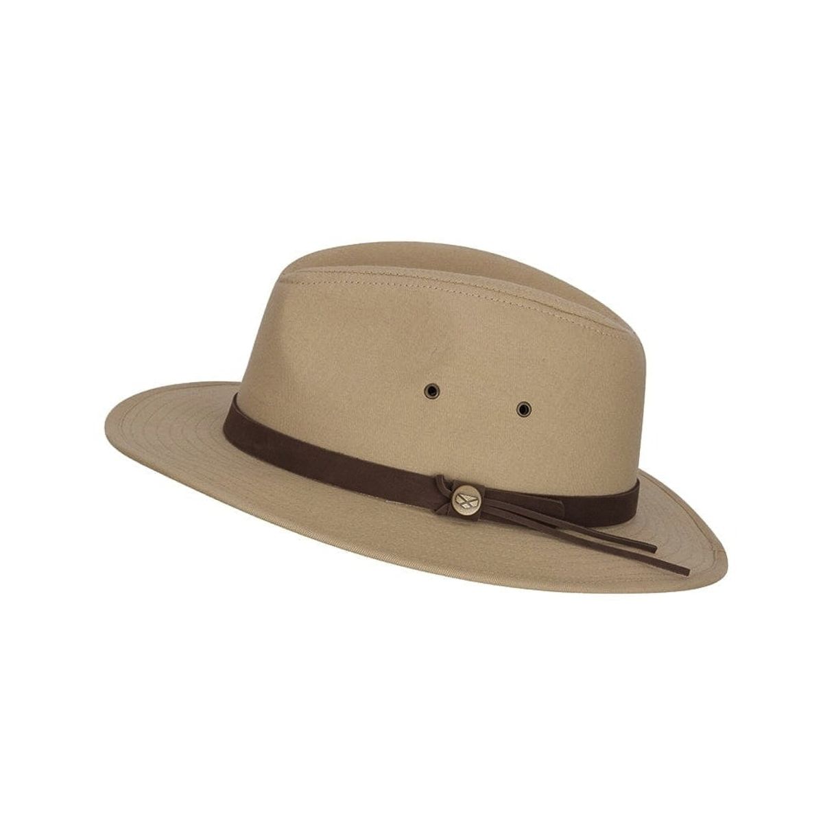 Panmure Canvas Foldable Hat, sand, (with carry bag) - S (55cm)