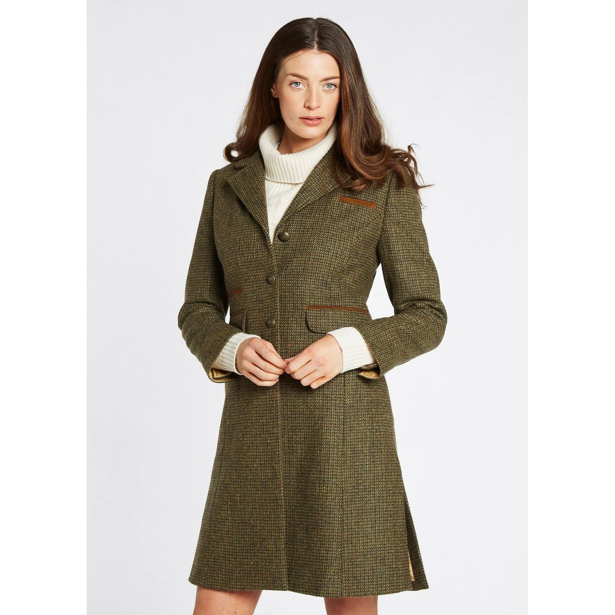 Blackthorn 3/4 Tweed coat, Heath - 44 (UK18)