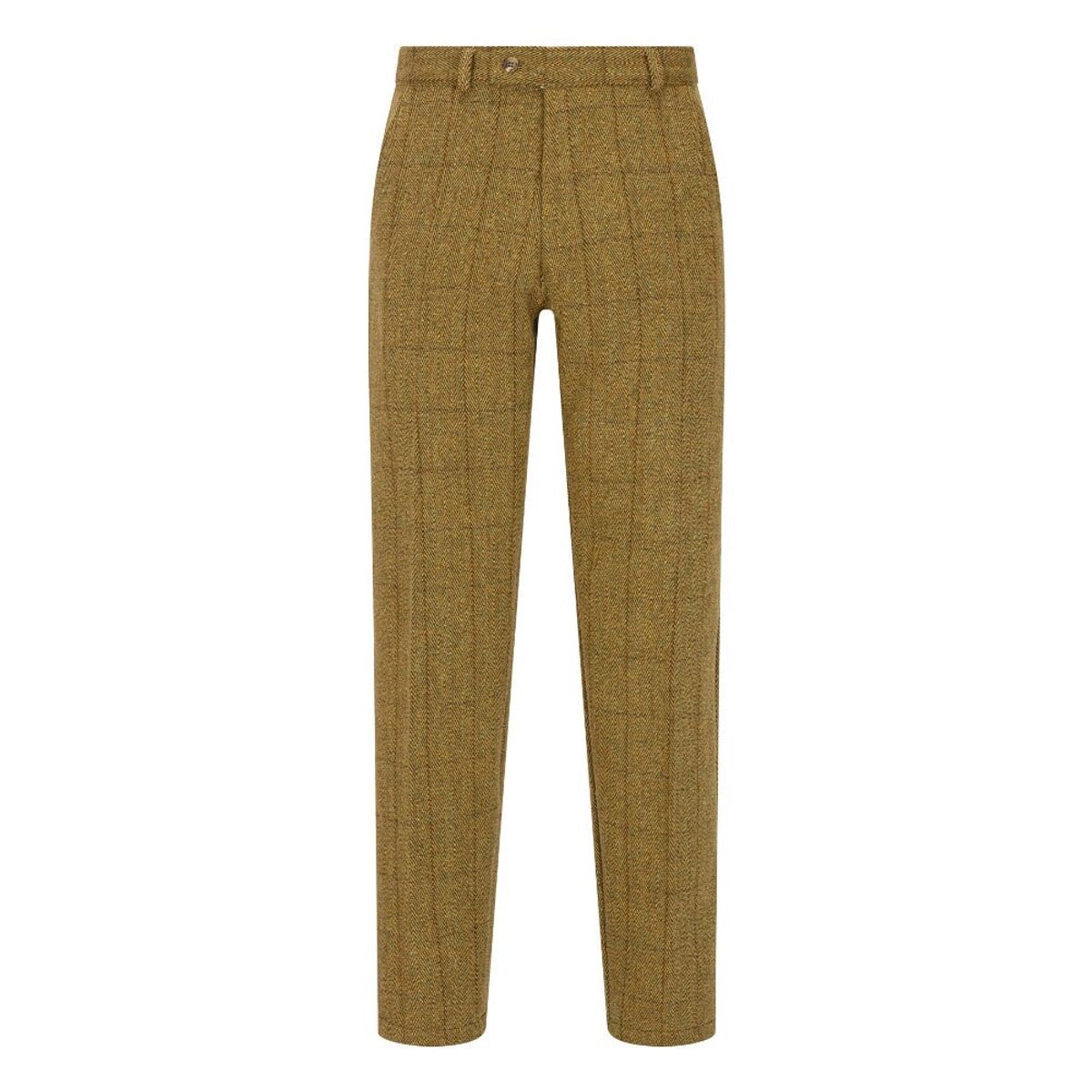 Leighton Menâs Derby Tweed Suit Trousers, lys salvie - 40/31