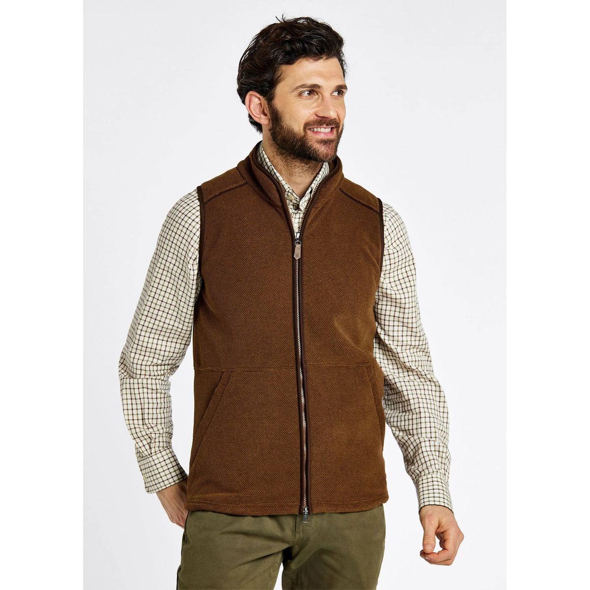 Lifford Fleece Gilet, Walnut - 2XL