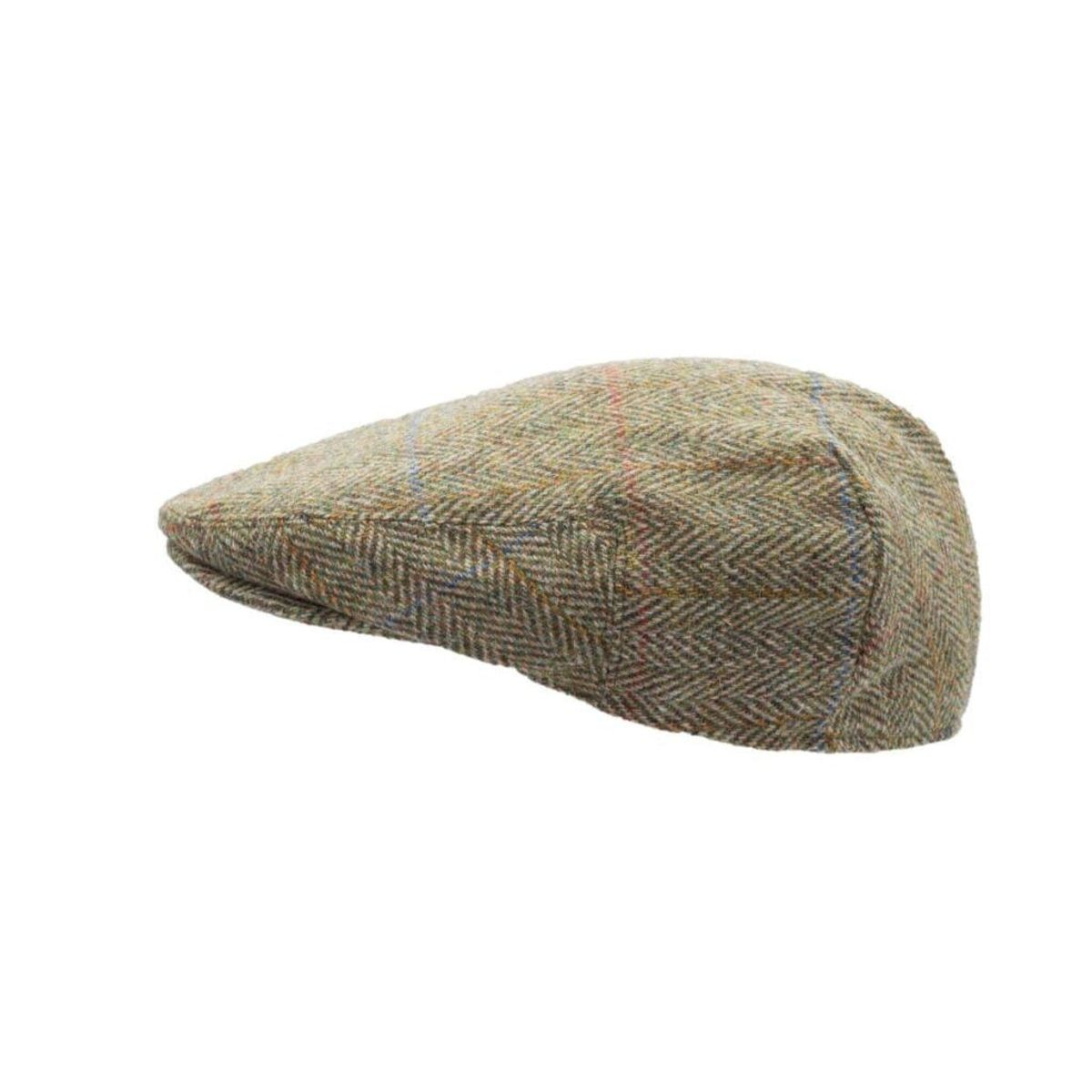 Oakmoor Harris Tweed sixpence hat, mosgrøn - L - 59 cm