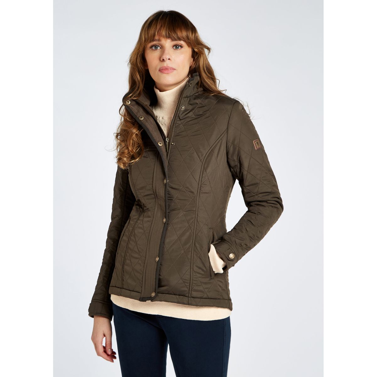 Dubarry Camlodge Ladies Quilted Jacket, olivengrøn - 34 (UK8)