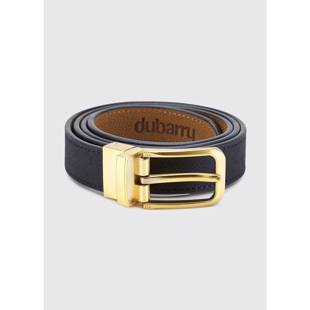 Foynes Reversible Ladies Belt bælte, læder, navy/tan - 38-40