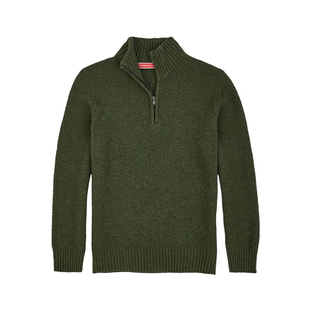 Franken & Cie Mens Troyer jumper, oliven - 46 (XS)