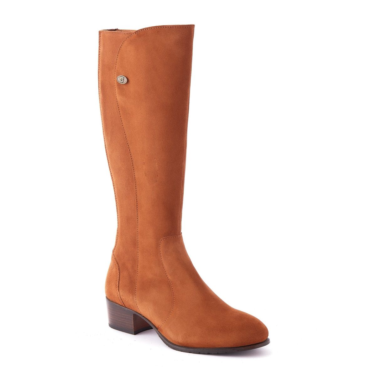 Downpatrick Ladies Knee-high støvle ruskind, Camel lysebrun - 39