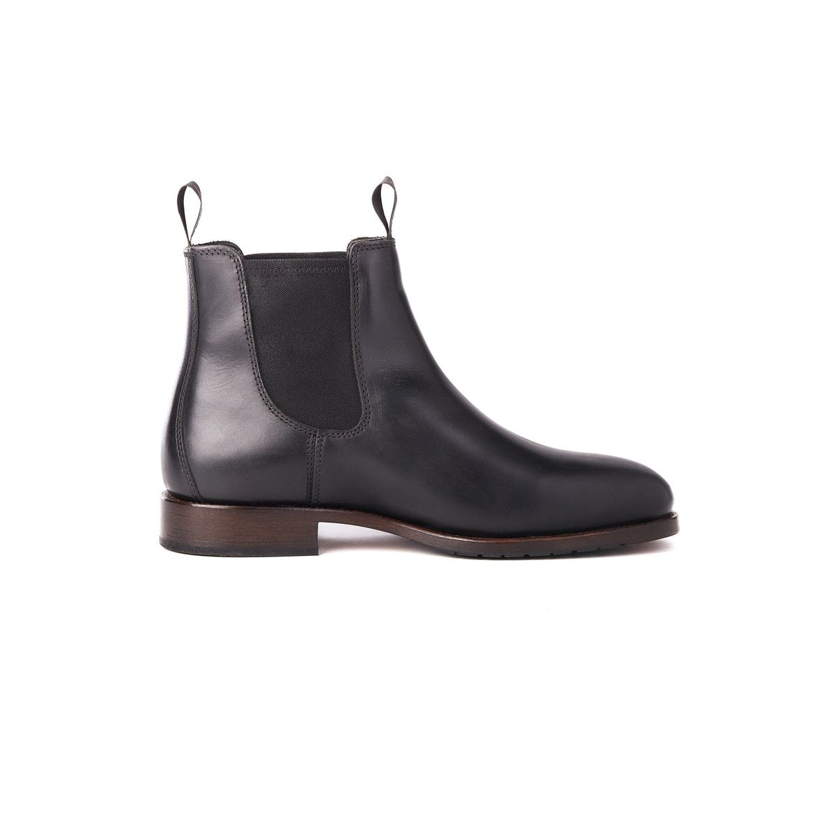 Kerry mens chelsea støvle læder, Black - 40