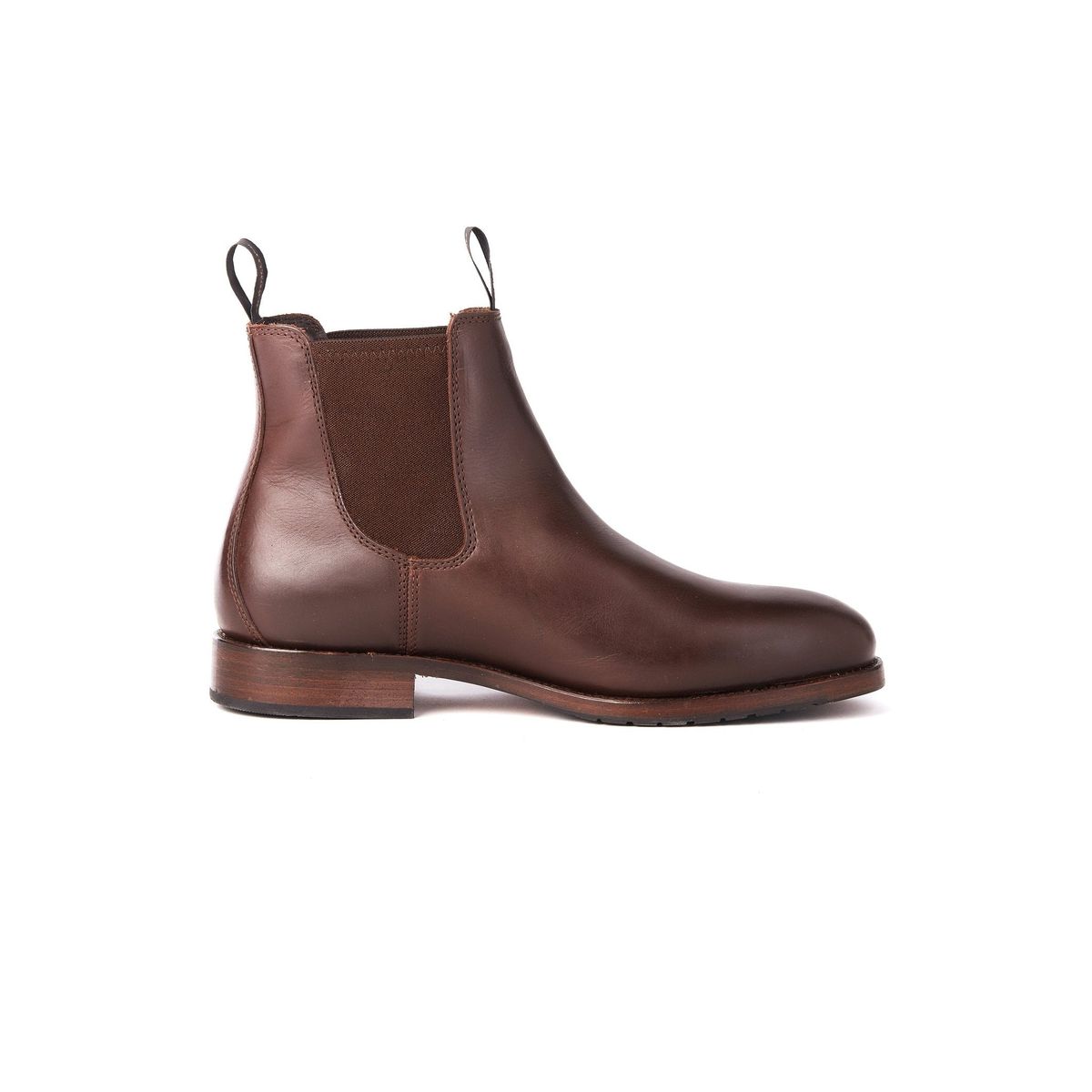 Kerry mens chelsea støvle læder, Mahogany - 46