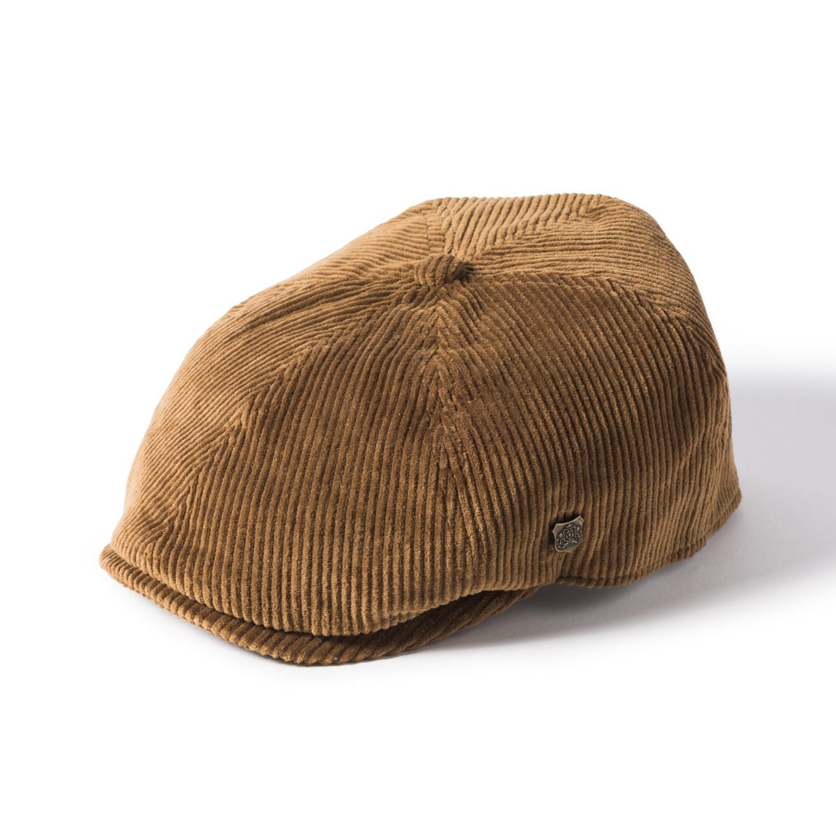 Hudson Cord Newsboy Hat - lys brun fløjl - 60 (large)