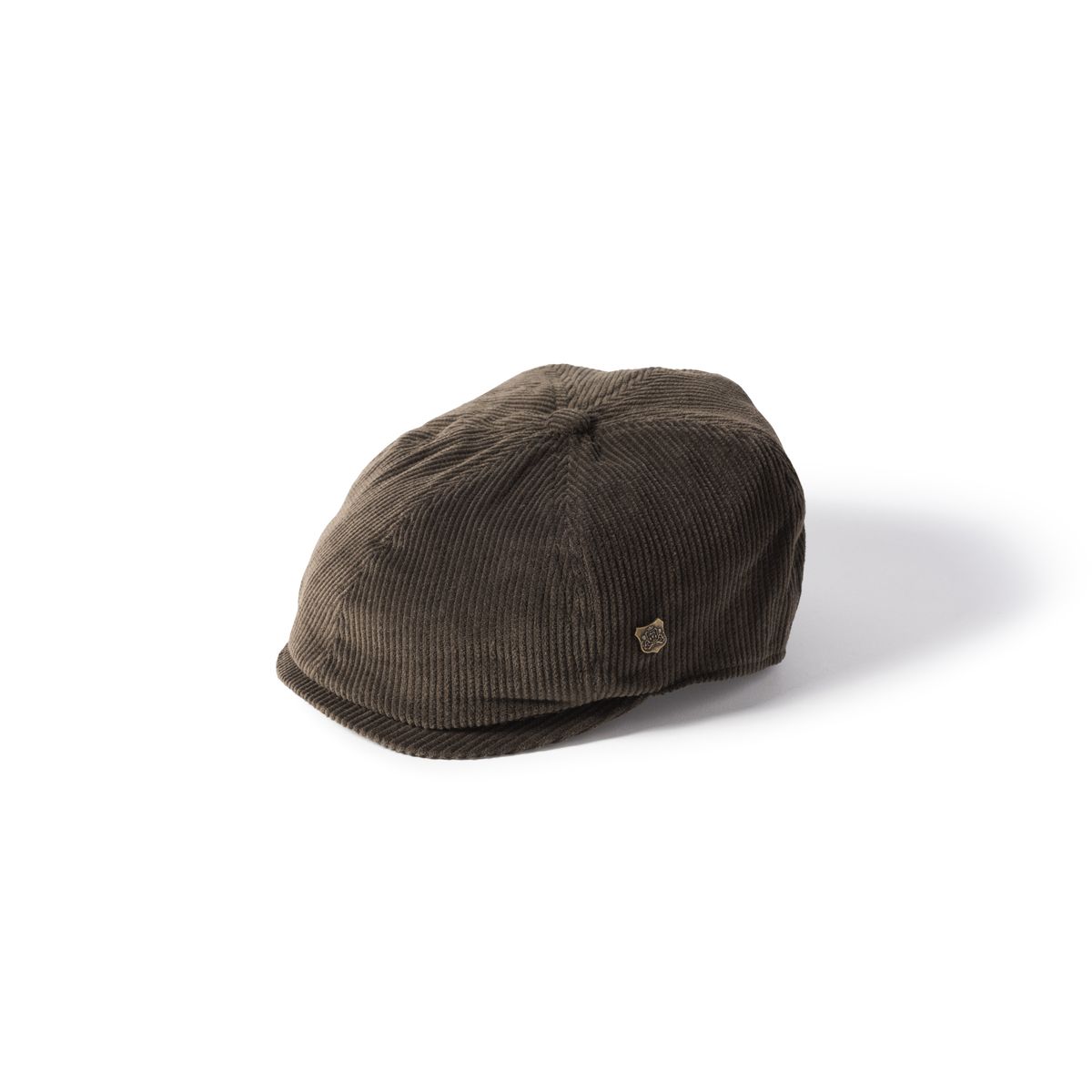 Hudson Cord Newsboy Hat - olivengrøn fløjl - 58 (medium)