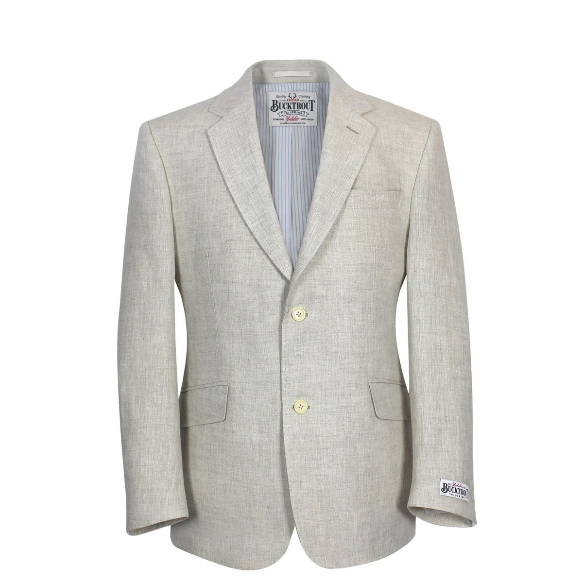 Helmsley Mens Jacket Linen, natur hør linned - 38 UK