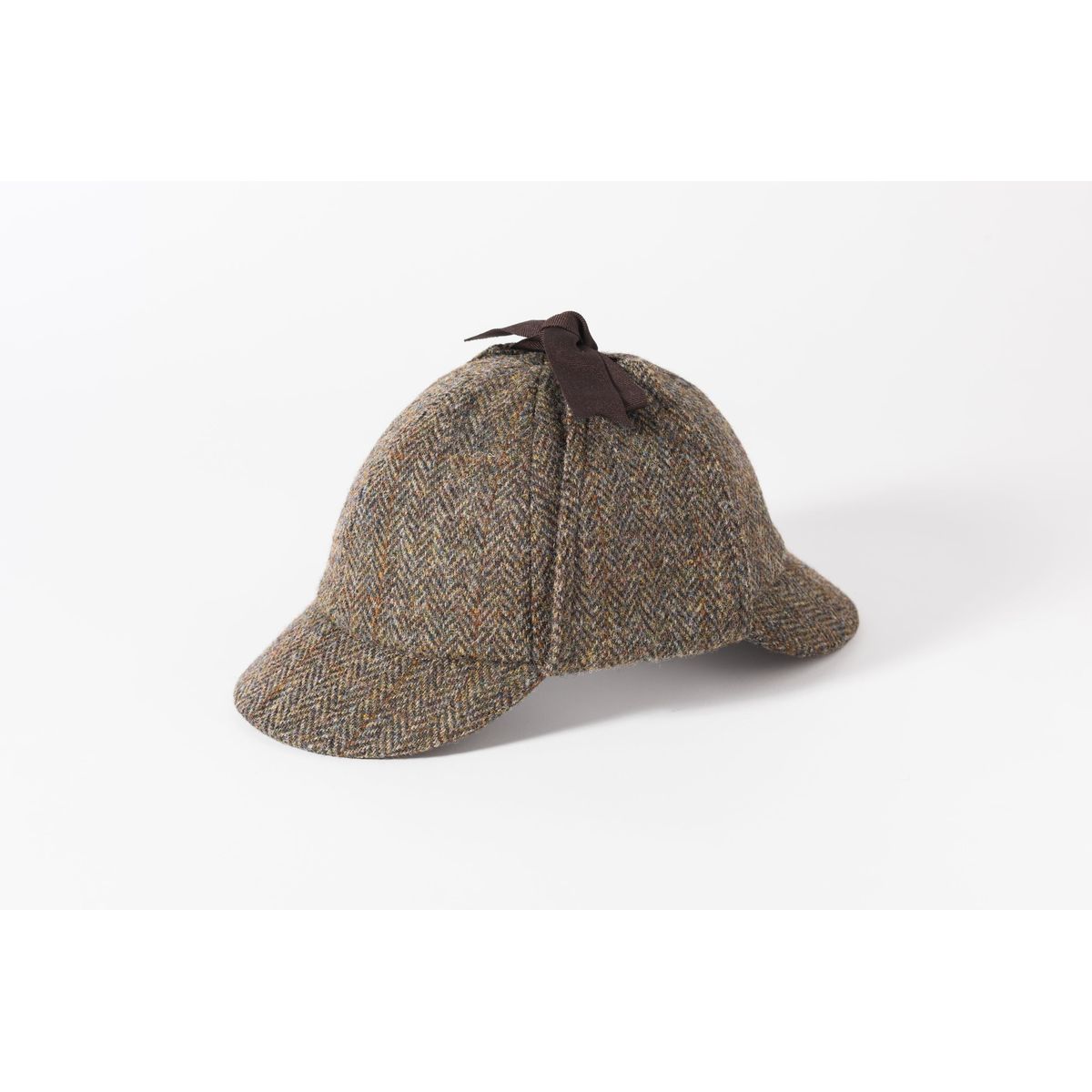 Sherlock Harris Tweed Deerstalker Hat - brun - 61 (x-large)