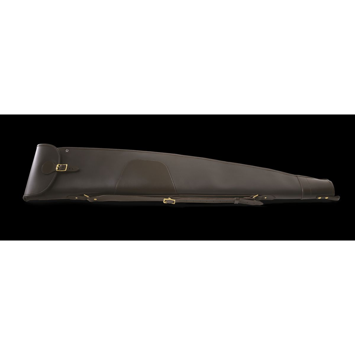 CROOTS Byland Rifle Slip zip/flap, læder, dark havana - 48"