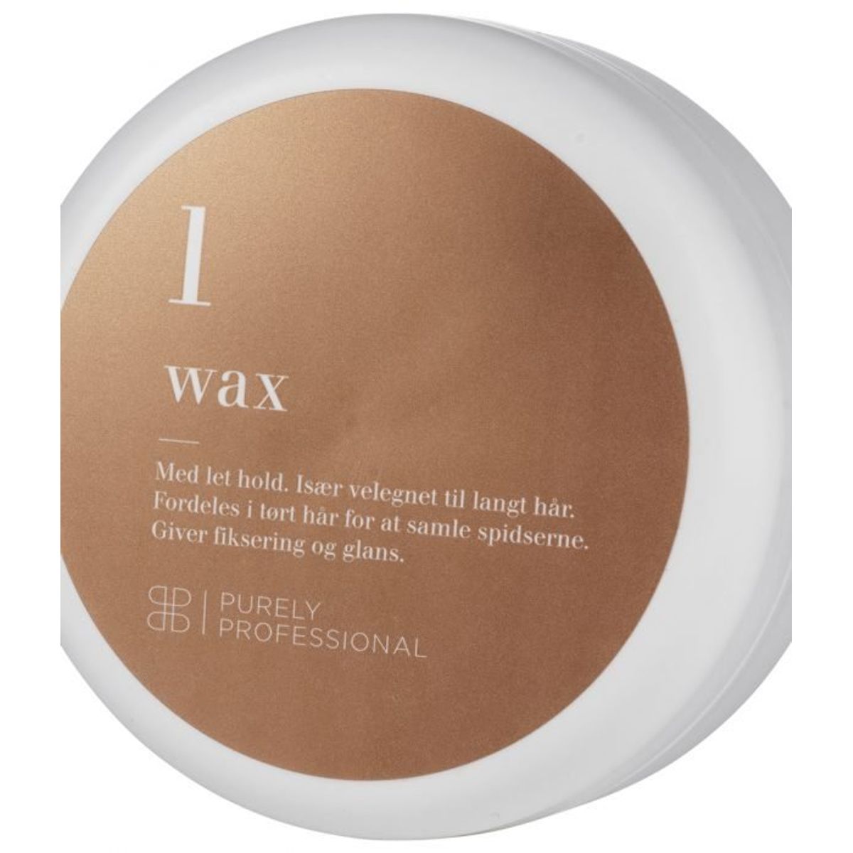 Purely Professional Wax 1 Hårvoks med let hold 80 ml.