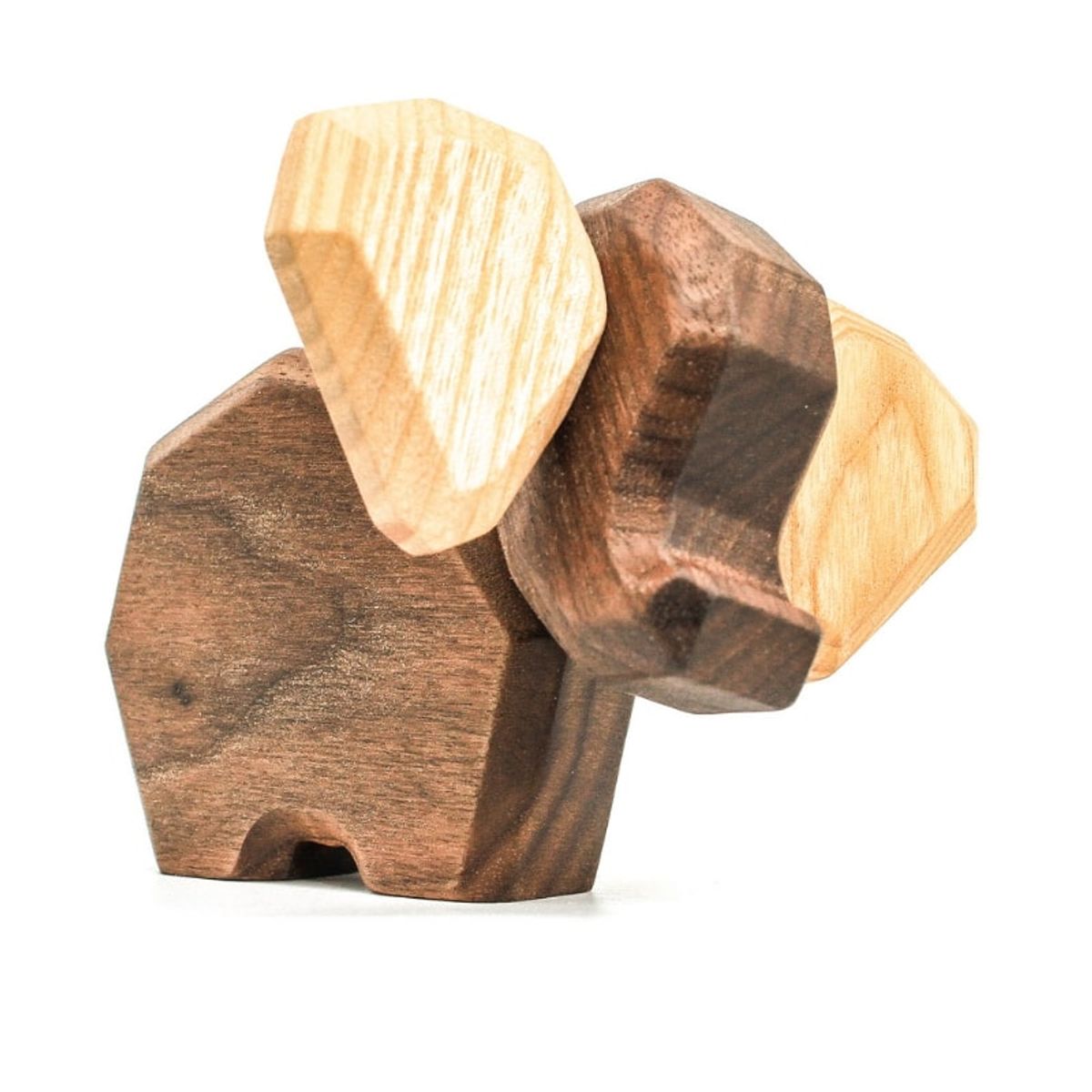 FableWood Lille elefant figur i træ med 2 magnetiske dele