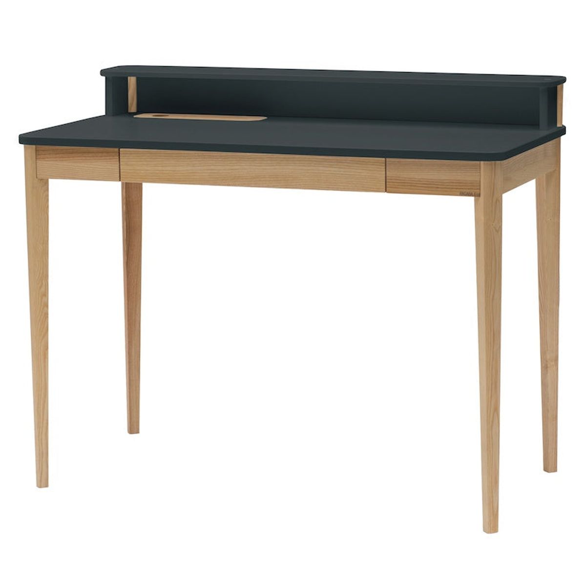 Skrivebord i træ med skuffe 110x56x85 cm Flere varianter - Sort