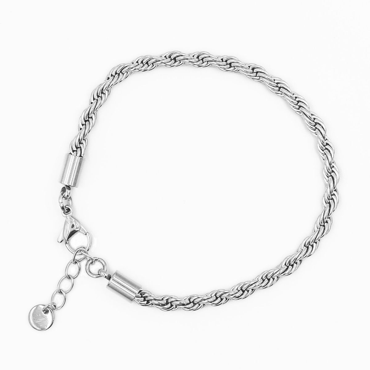 Corda - Rope Armbånd 4mm (Sølv)