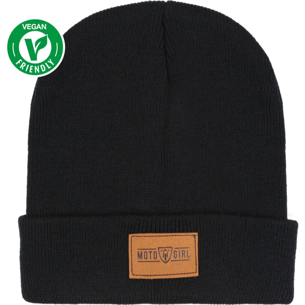 BEANIE BLACK - vinterhue fra MotoGirl