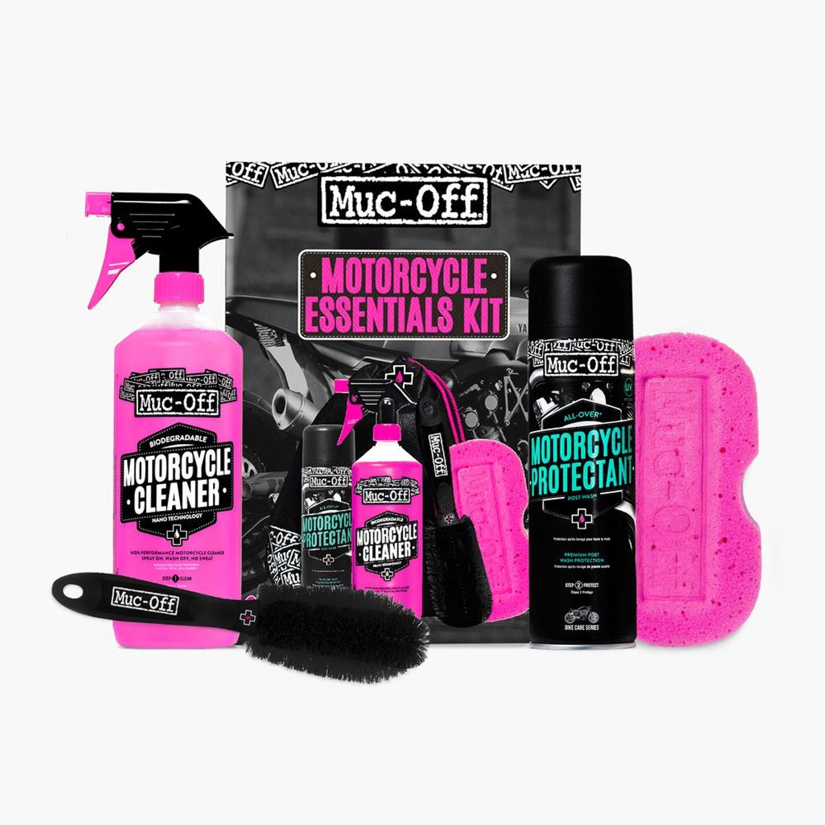 MUC-OFF MOTORCYKEL ESSENTIALS SÆT