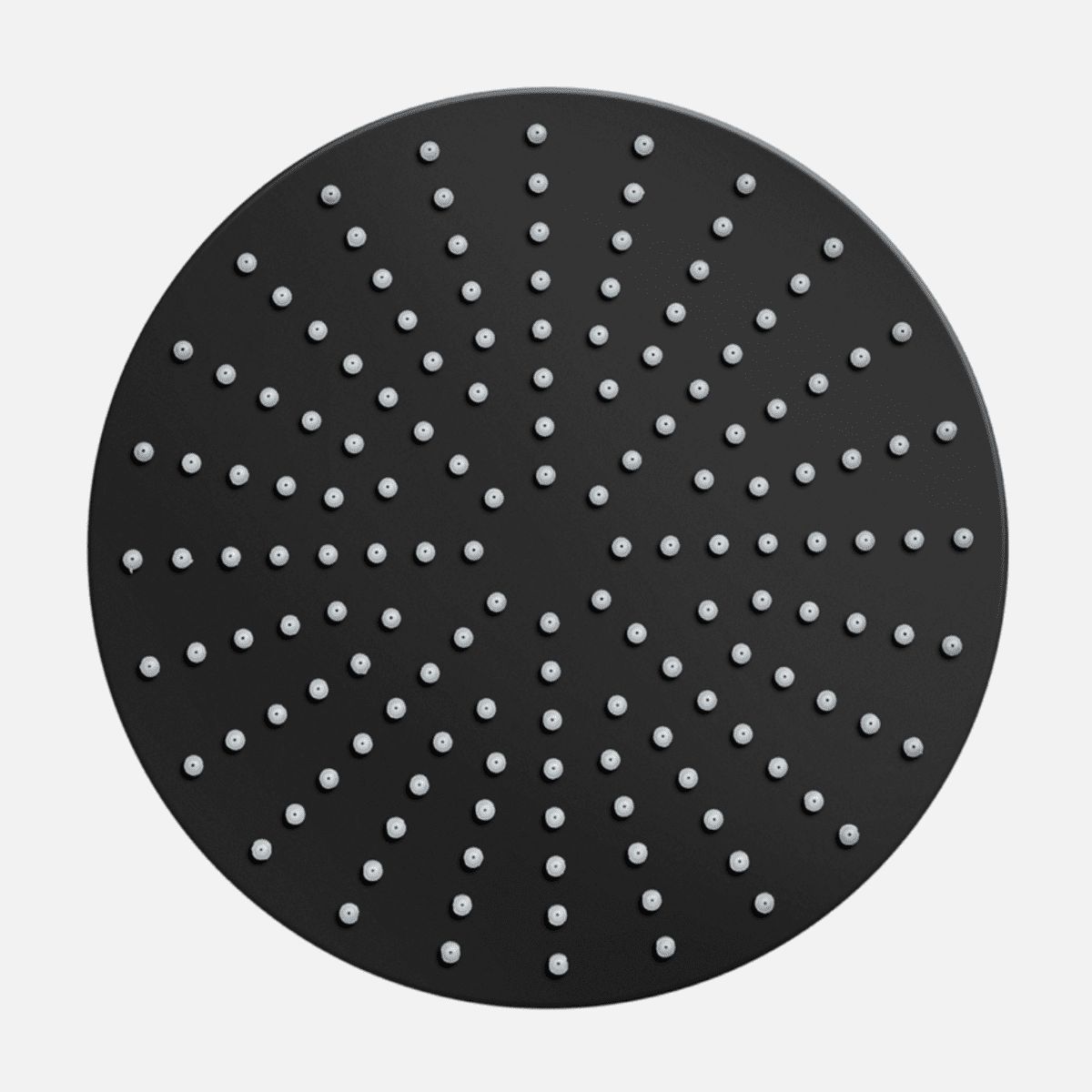 Tapwell ZSOF250 rundt brusehoved - Ø250mm - mat sort